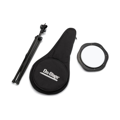 On-Stage DFP5500 Practice Drum Pad with Stand and Bag