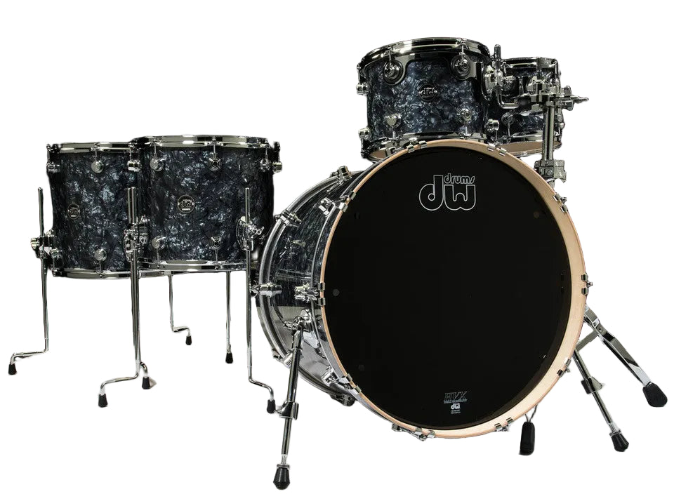 DW Performance Series Black Diamond Finish 5pcs. Shell Drum Set