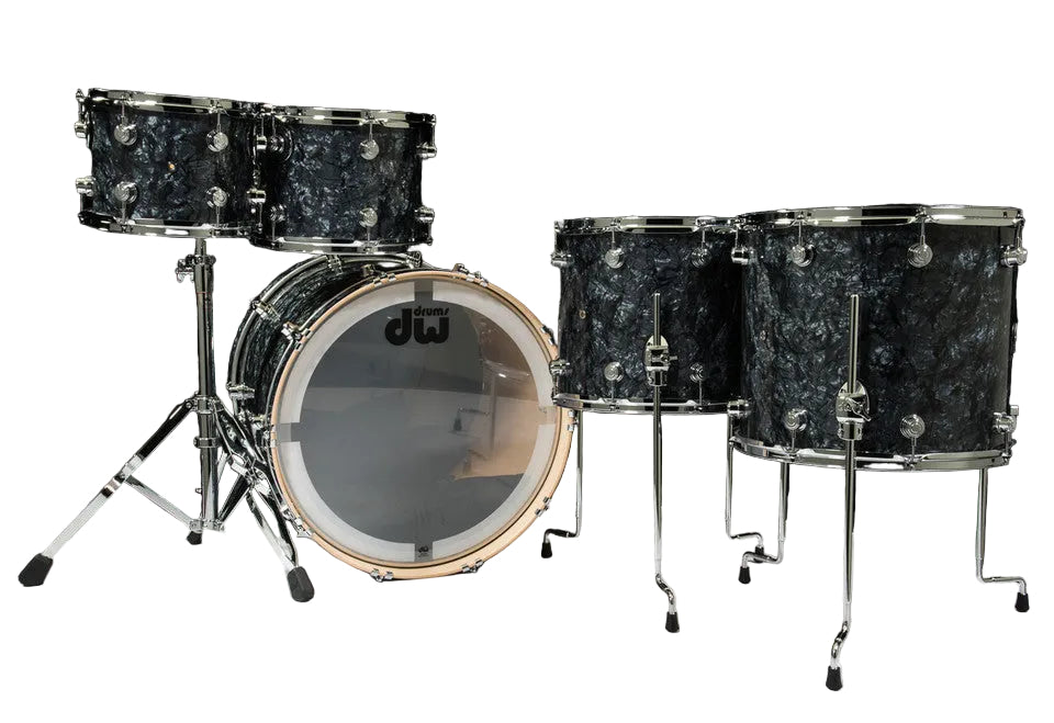 DW Performance Series Black Diamond Finish 5pcs. Shell Drum Set