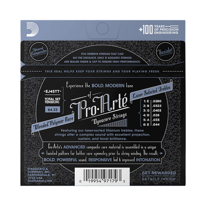 D’addario EJ45TT Normal Tension Dynacore Classical Guitar Strings