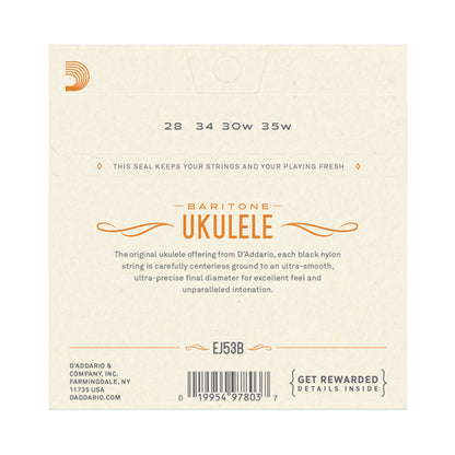 D’addario EJ53B Baritone Ukulele Strings