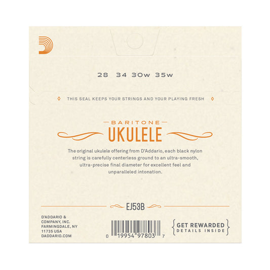 D’addario EJ53B Baritone Ukulele Strings