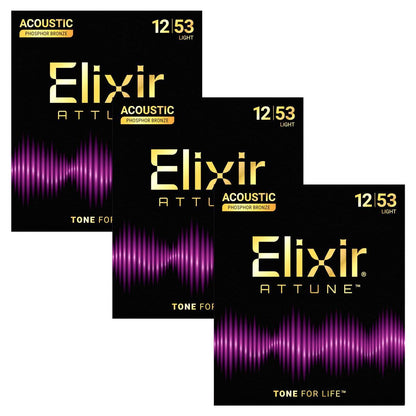 Elixir Strings Acoustic Phosphor Bronze Attune Light