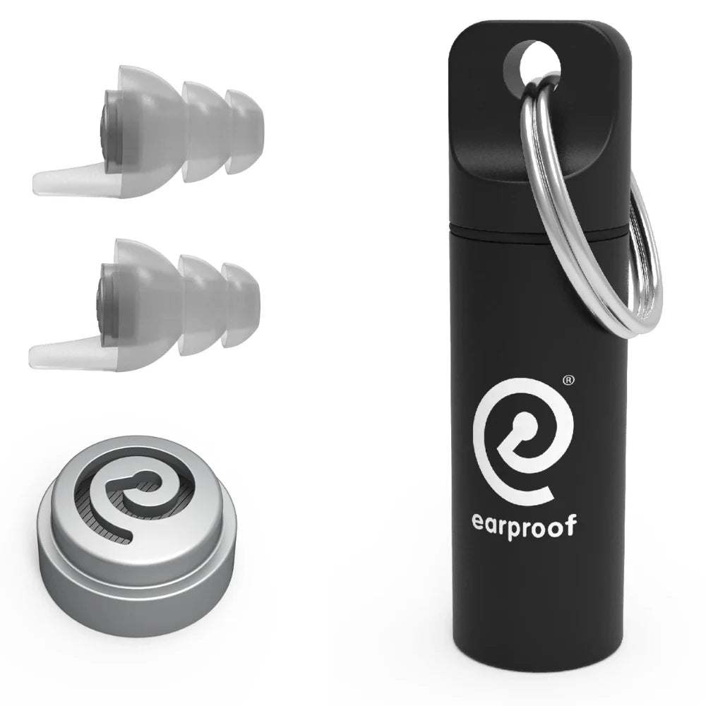 Earproof Pro Silver Earplugs 10 dB with Container