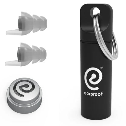 Earproof Pro Silver Earplugs 10 dB with Container