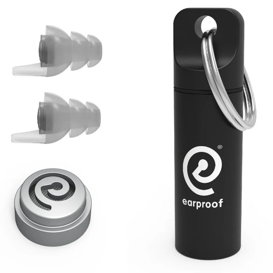 Earproof Pro Silver Earplugs 10 dB with Container