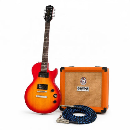 Epiphone Les Paul Special Satin E1 Guitar Bundle with Orange Crush 12 Amp