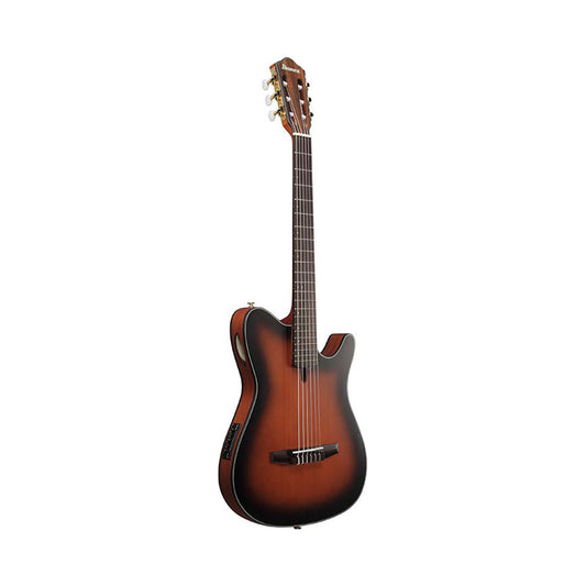 Ibanez FRH10N Nylon String Electro-Classic Guitar – Brown Sunburst Flat