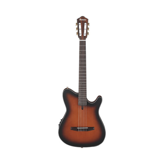 Ibanez FRH10N Nylon String Electro-Classic Guitar – Brown Sunburst Flat