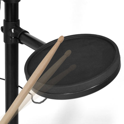 Electronic Drum Kit with Mesh Pads, Bluetooth & USB MIDI