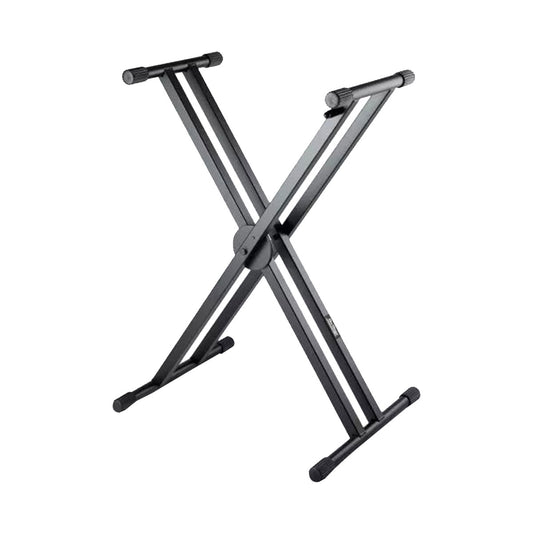 On-Stage KS7291 Ergo-Lok Double-X Keyboard Stand with Welded Construction