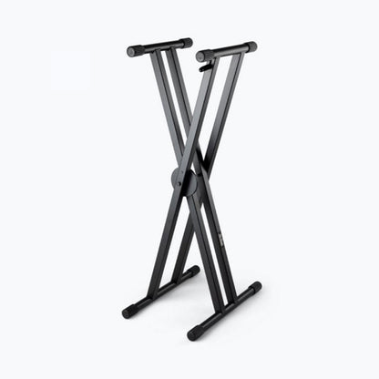 On-Stage KS7291 Ergo-Lok Double-X Keyboard Stand with Welded Construction