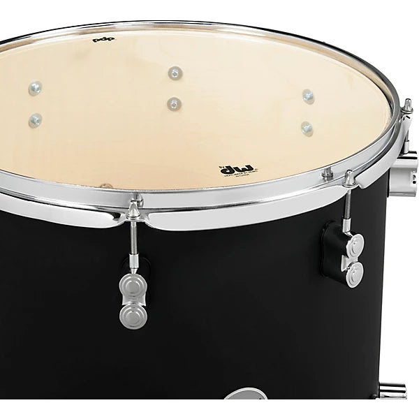 PDP Concept Maple 5-Piece Shell Pack 22", Satin Black, Chrome Hardware
