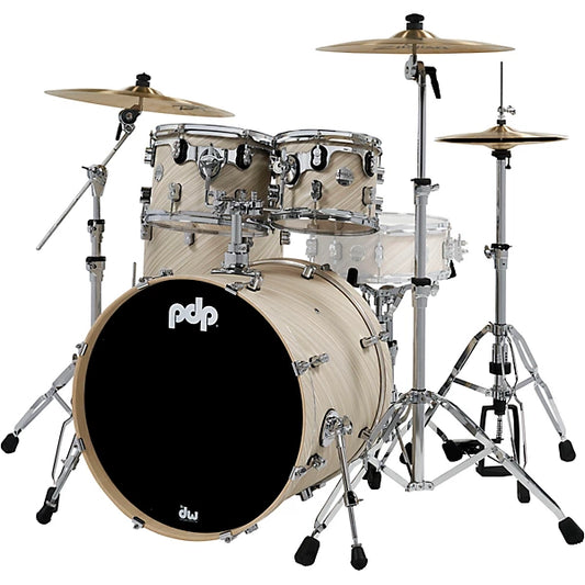PDP Concept Maple 4-Piece Shell Pack 20", Twisted Ivory, Chrome Hardware