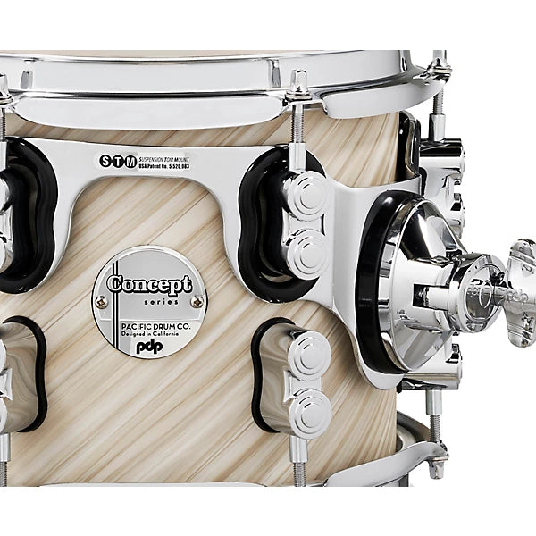 PDP Concept Maple 4-Piece Shell Pack 20", Twisted Ivory, Chrome Hardware
