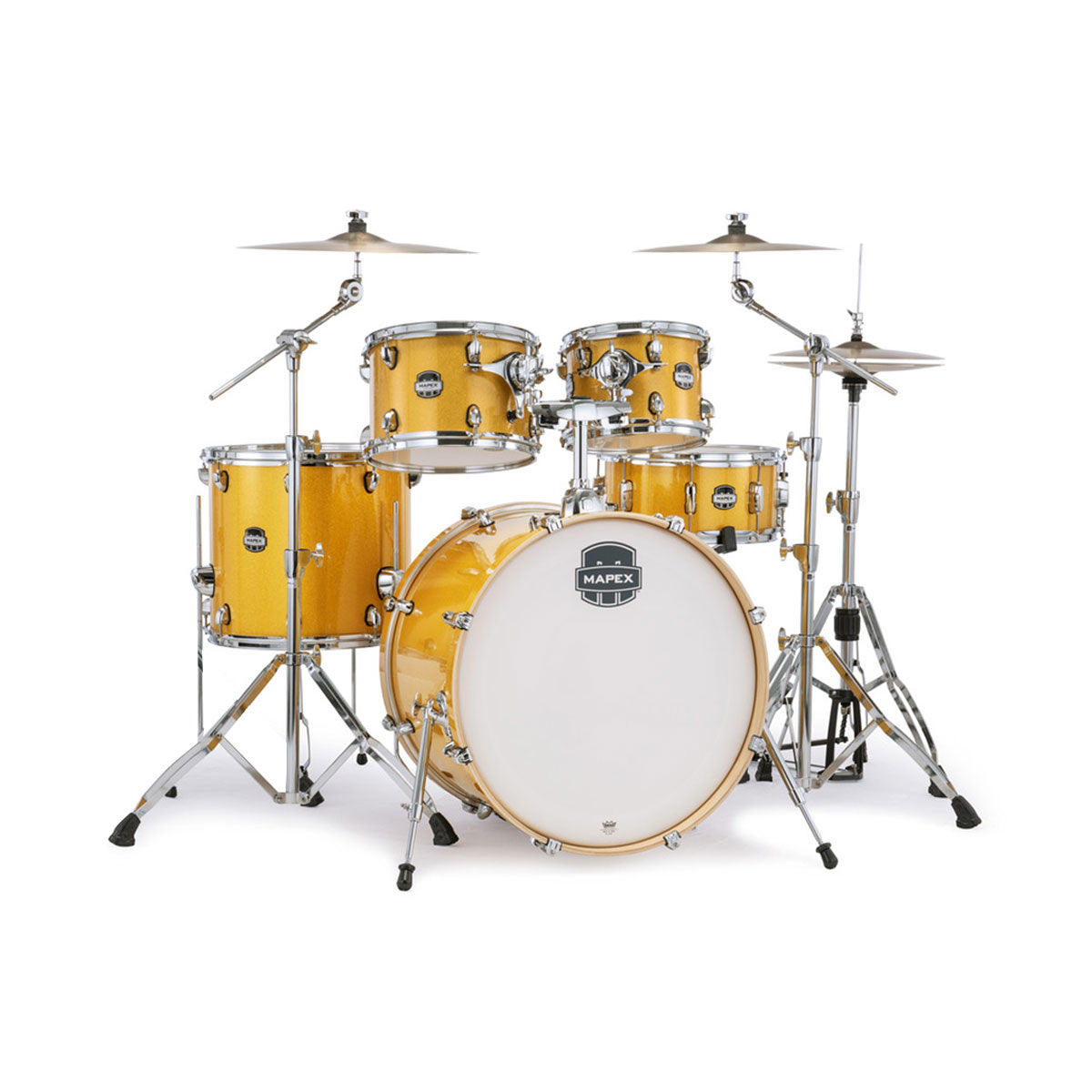Mapex MA529SF Mars 5-Piece Acoustic Drum Kit – Sunflower Sparkle