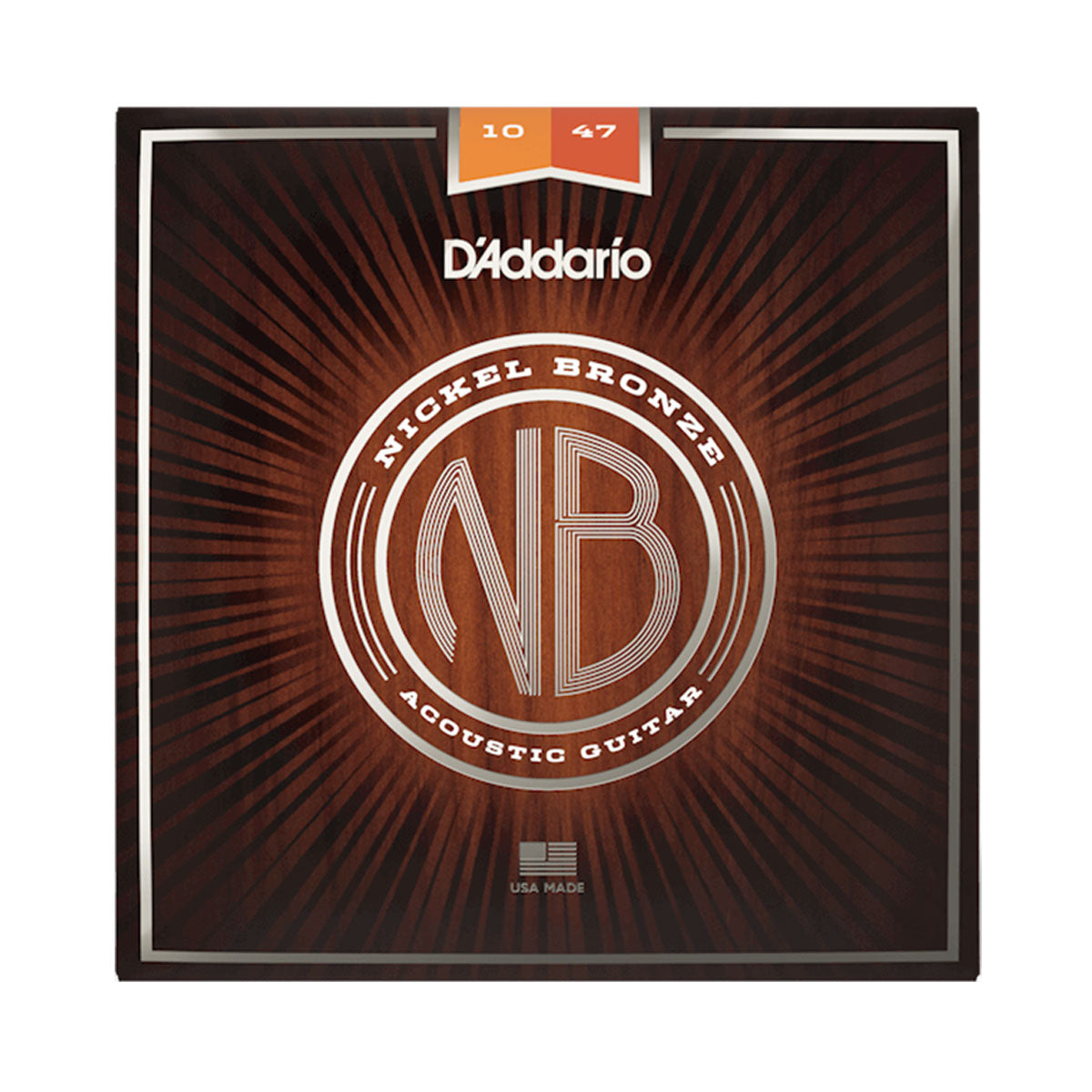 D’addario NB1047 10-47 Nickel Bronze Extra Light Acoustic Guitar Strings