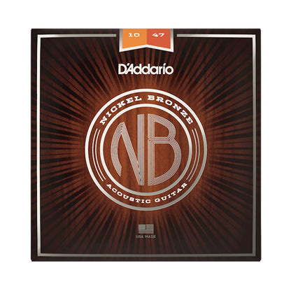 D’addario NB1047 10-47 Nickel Bronze Extra Light Acoustic Guitar Strings
