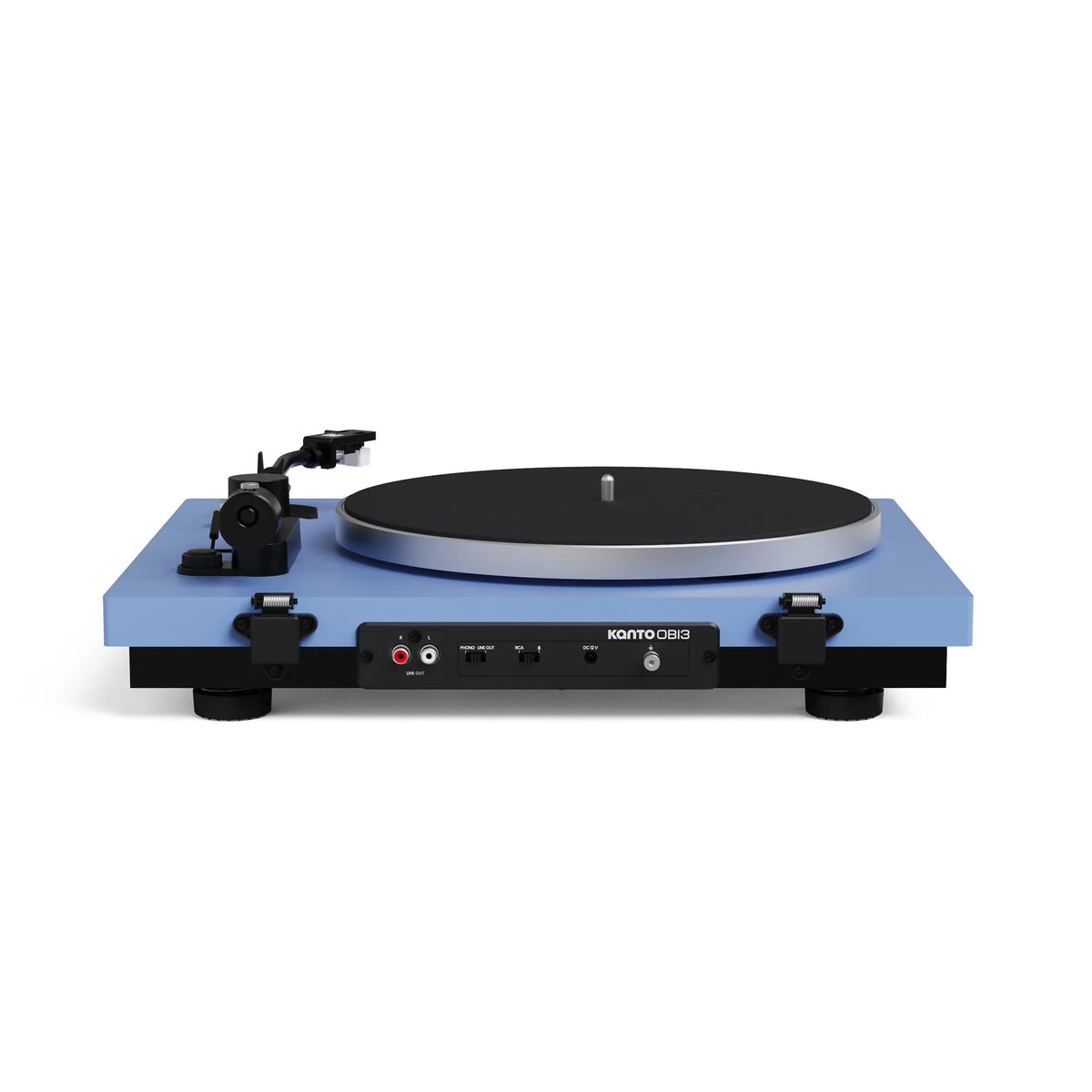 Kanto OBI3 Turntable with Bluetooth 5.3, Preamp, and Pitch Control, Ice Blue