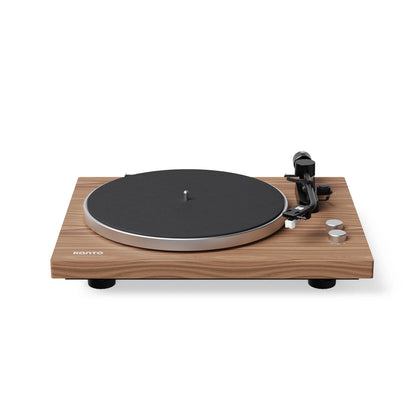 Kanto OBI3 Turntable with Bluetooth 5.3, Preamp, and Pitch Control, Walnut