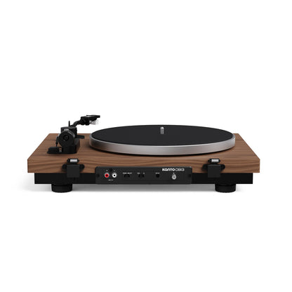 Kanto OBI3 Turntable with Bluetooth 5.3, Preamp, and Pitch Control, Walnut