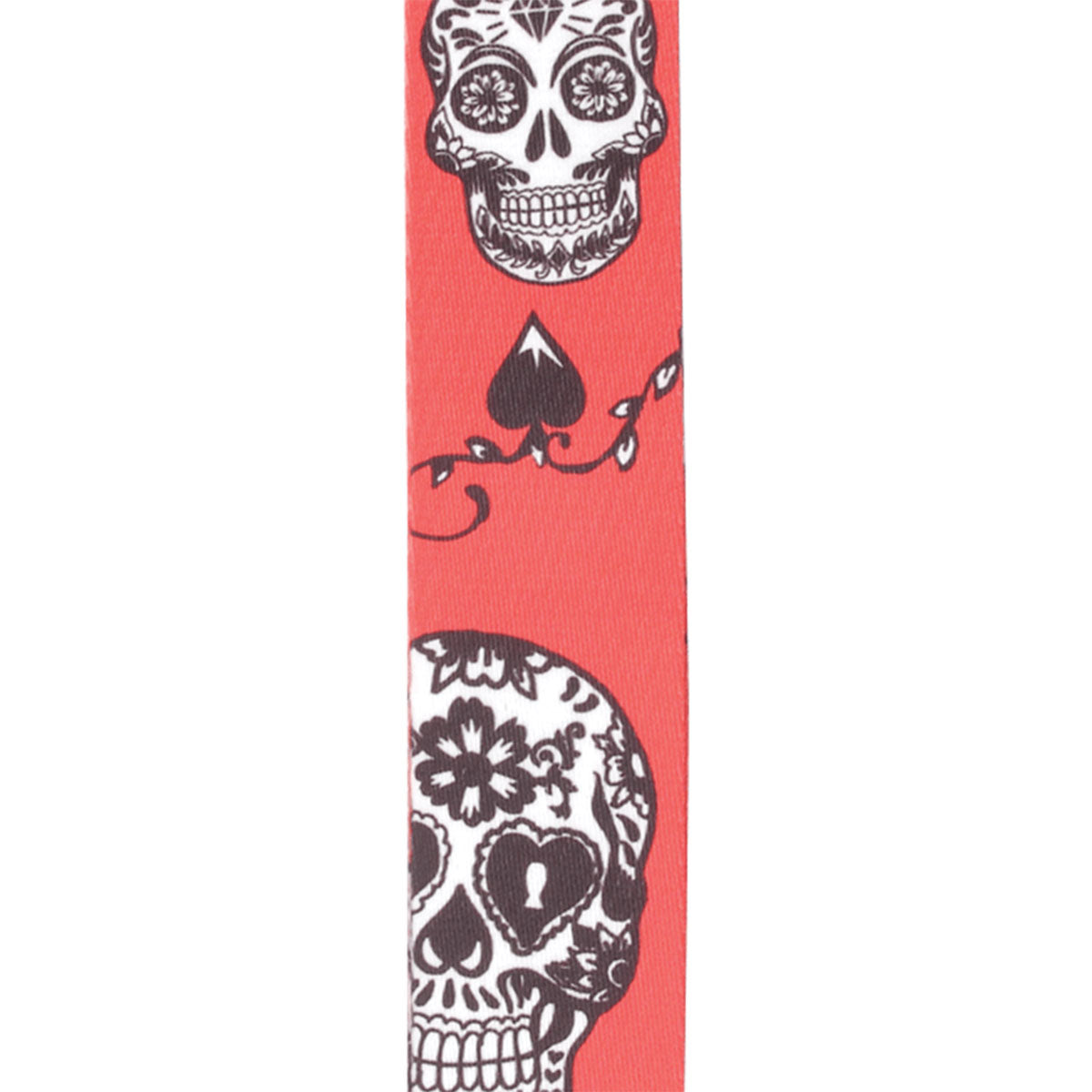 D’addario P20W1414 Polyester Red Sugar Skulls Guitar Strap