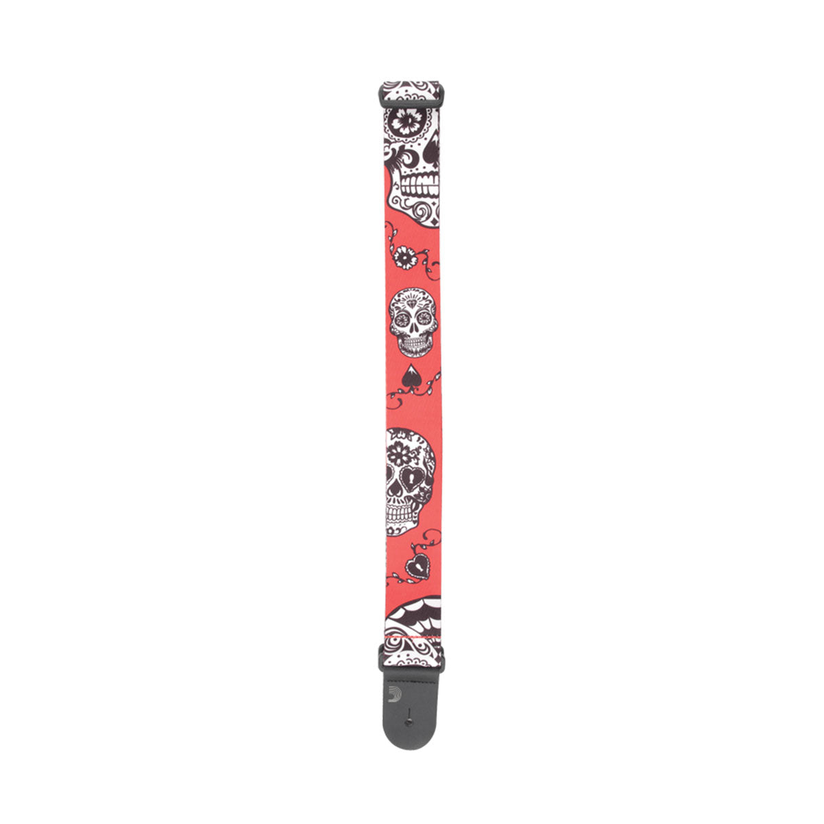 D’addario P20W1414 Polyester Red Sugar Skulls Guitar Strap