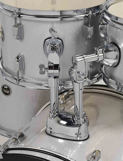PDP CENTERstage 5-Piece Complete Drum Kit 22", Diamond White Sparkle (Hardware, Cymbals & Throne)