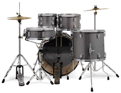 PDP CENTERstage 5-Piece Complete Drum Kit 22", Silver Sparkle (Hardware, Cymbals & Throne)