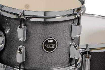 PDP CENTERstage 5-Piece Complete Drum Kit 22", Silver Sparkle (Hardware, Cymbals & Throne)