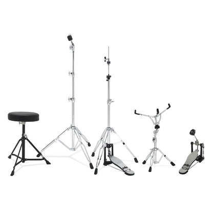 PDP CENTERstage 5-Piece Complete Drum Kit 22", Silver Sparkle (Hardware, Cymbals & Throne)