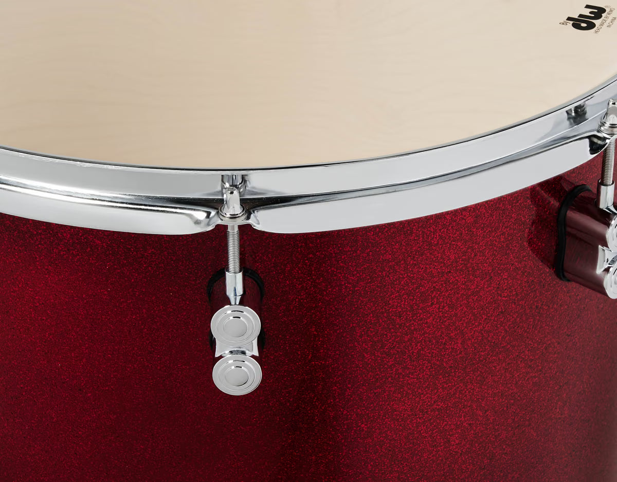 PDP Concept Maple 5-Piece Shell Pack 22", Red-to-Black Fade, Chrome Hardware