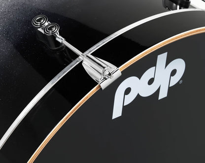 PDP Concept Maple 5-Piece Shell Pack 22", Silver-to-Black Fade, Chrome Hardware