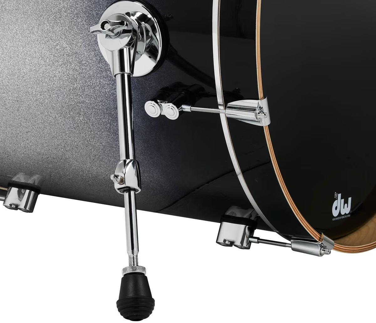 PDP Concept Maple 5-Piece Shell Pack 22", Silver-to-Black Fade, Chrome Hardware