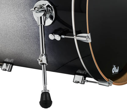 PDP Concept Maple 5-Piece Shell Pack 22", Silver-to-Black Fade, Chrome Hardware