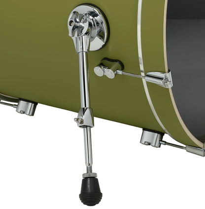 PDP Concept Maple 5-Piece Shell Pack 22", Satin Olive, Chrome Hardware