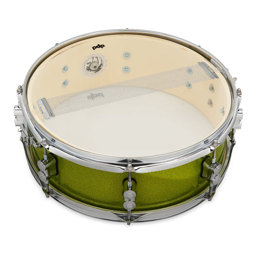 PDP New Yorker Snare 5x14", Electric Green Sparkle