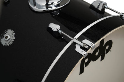 PDP New Yorker 4-Piece Shell Pack 16", Black Onyx Sparkle, Chrome Hardware