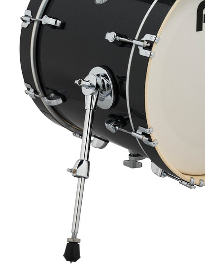 PDP New Yorker 4-Piece Shell Pack 16", Black Onyx Sparkle, Chrome Hardware