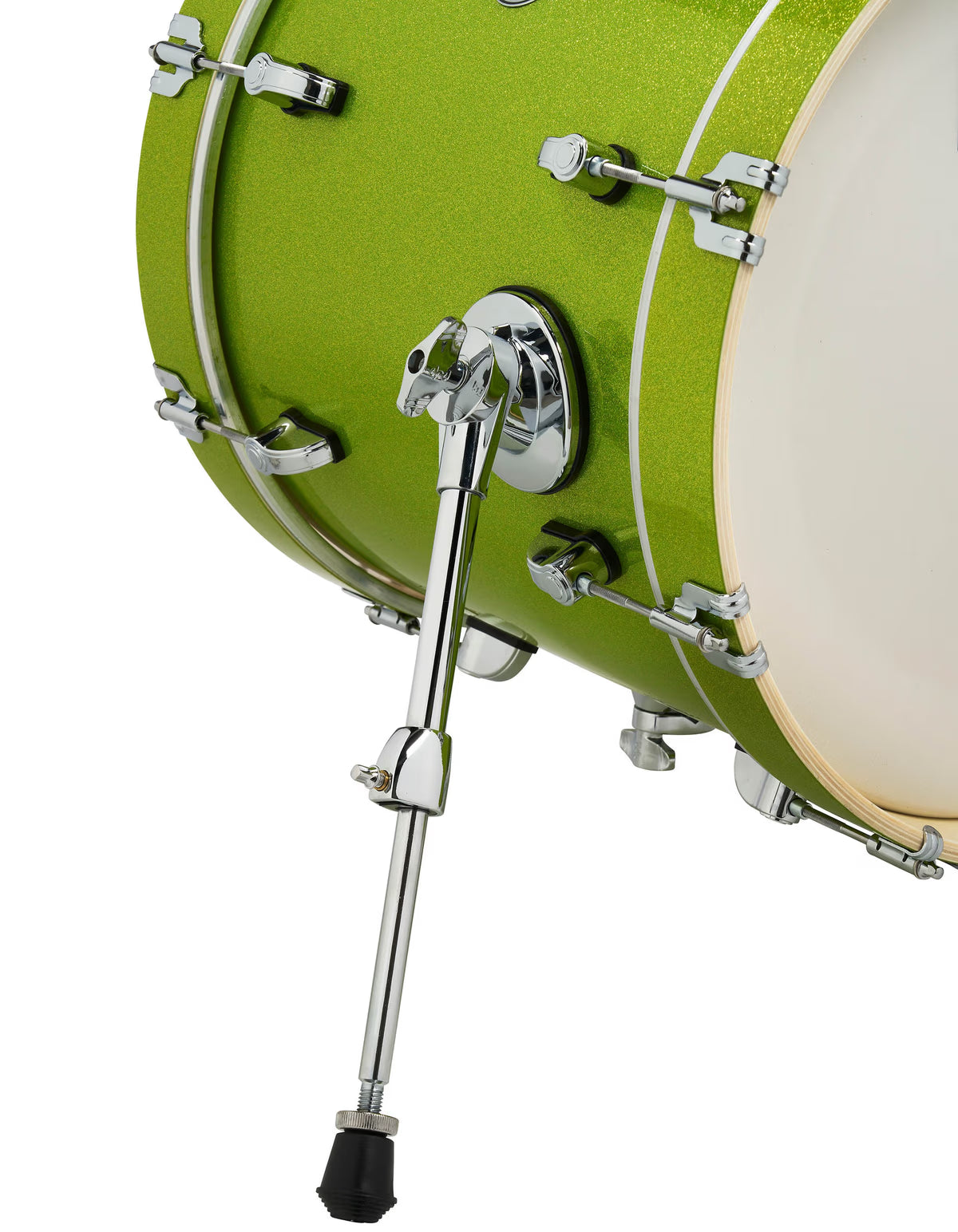 PDP New Yorker 4-Piece Shell Pack 16", Electric Green Sparkle, Chrome Hardware