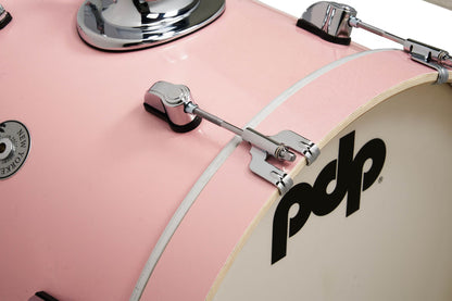 PDP New Yorker 4-Piece Shell Pack 16", Pale Rose Sparkle, Chrome Hardware