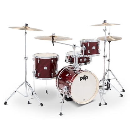 PDP New Yorker 4-Piece Shell Pack 16", Twisted Cherry, Chrome Hardware