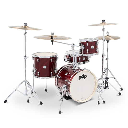 PDP New Yorker 4-Piece Shell Pack 16", Twisted Cherry, Chrome Hardware