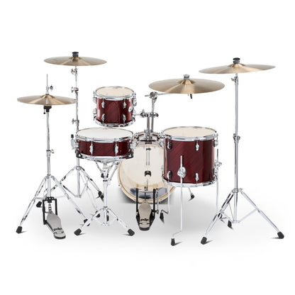 PDP New Yorker 4-Piece Shell Pack 16", Twisted Cherry, Chrome Hardware