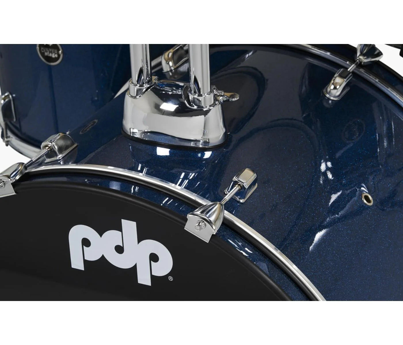 PDP CENTERstage 5-Piece Complete Drum Kit 22", Royal Blue Sparkle (Hardware, Cymbals & Throne)