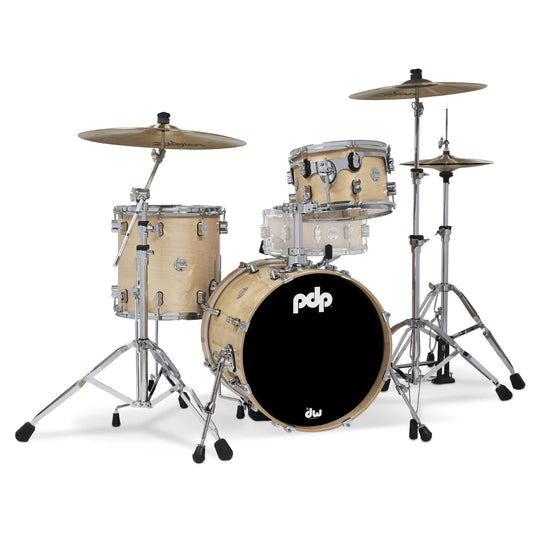 PDP Concept Maple Bop Kit 18", Natural Lacquer, Chrome Hardware
