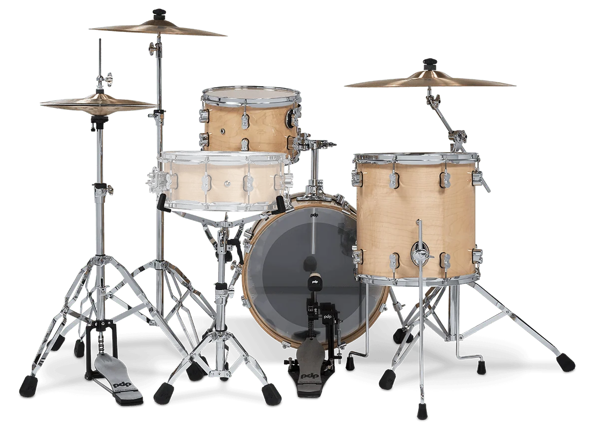 PDP Concept Maple Bop Kit 18", Natural Lacquer, Chrome Hardware