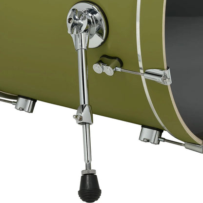 PDP Concept Maple Bop Kit 18", Satin Olive, Chrome Hardware