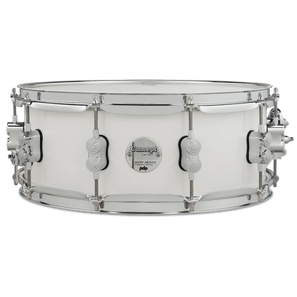 PDP Concept Maple 5-Piece Shell Pack 22", Pearlescent White, Chrome Hardware