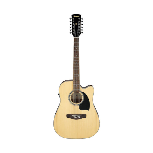 Ibanez PF1512ECE Performance Electro-Acoustic Guitar – Natural High Gloss